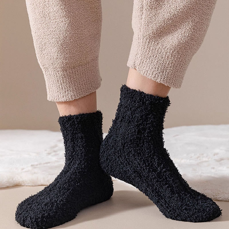 Plusock Coral fleece Winter Sleep Socks(7 Pairs) - image 9