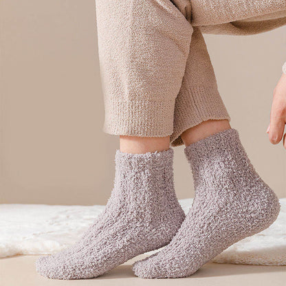 Plusock Coral fleece Winter Sleep Socks(7 Pairs) - image 11