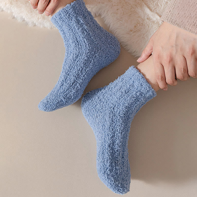 Plusock Coral fleece Winter Sleep Socks(7 Pairs) - image 14