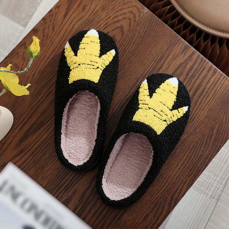Plusock Plus Size Chicken Feet Slippers - Black - EU44-45(US10-11) - image 1
