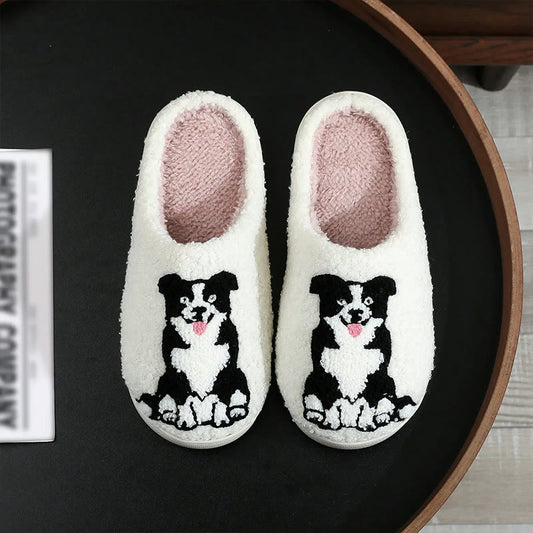 Plusock Plus Size Border Collie Slippers - image 0