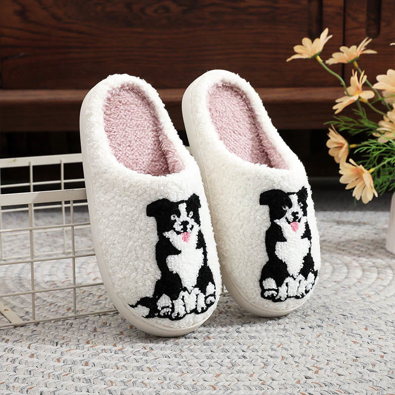 Plusock Plus Size Border Collie Slippers - image 4