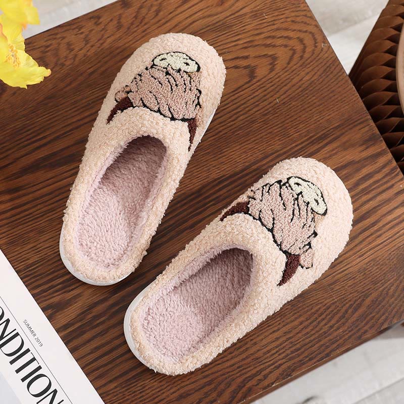 Plusock Plus Size Bull Head Slippers - Khaki - EU44-45(US10-11) - image 6