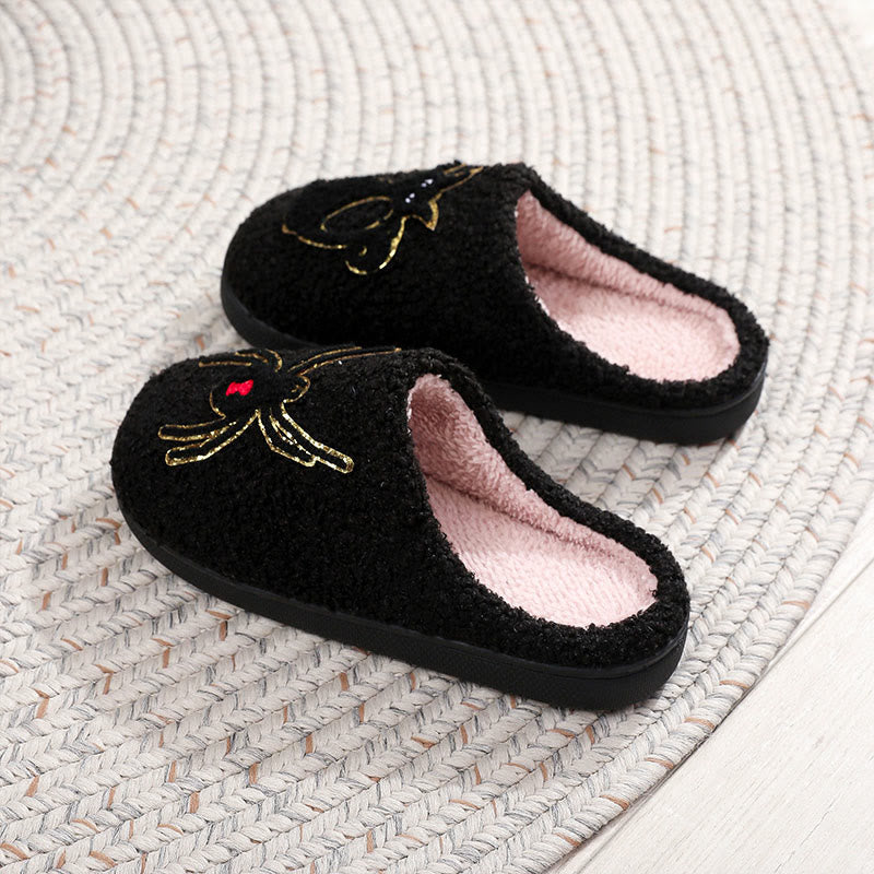 Plusock Plus Size Spider Black Cat Slippers - image 5