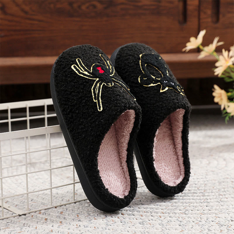 Plusock Plus Size Spider Black Cat Slippers - image 4