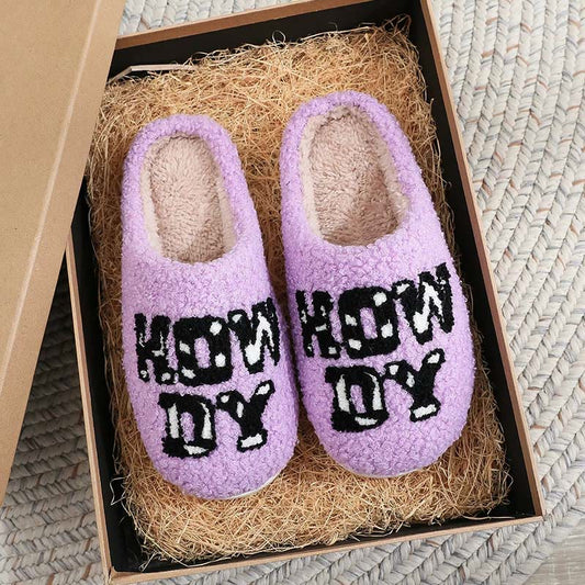 Plusock Plus Size Howdy Slippers - image 0