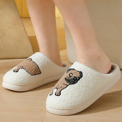 Plusock Plus Size Pug Slippers - image 1
