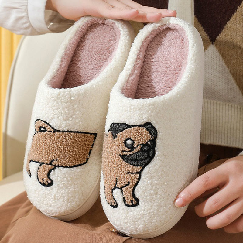 Plusock Plus Size Pug Slippers - image 6