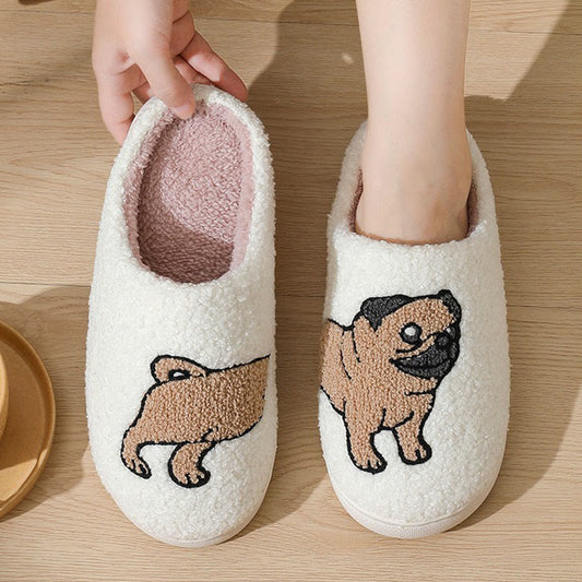 Plusock Plus Size Pug Slippers - image 0