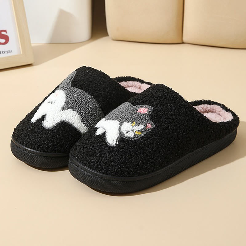 Plusock Plus Size Cow Cat Slippers - image 7