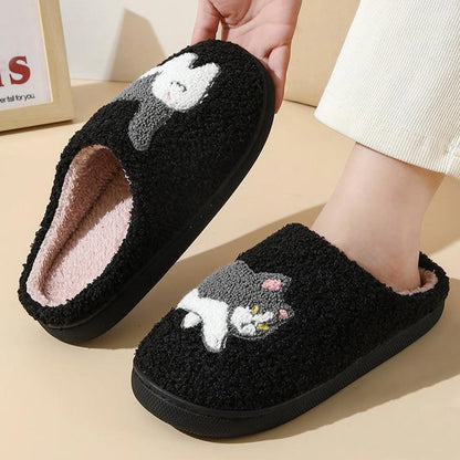 Plusock Plus Size Cow Cat Slippers - image 4