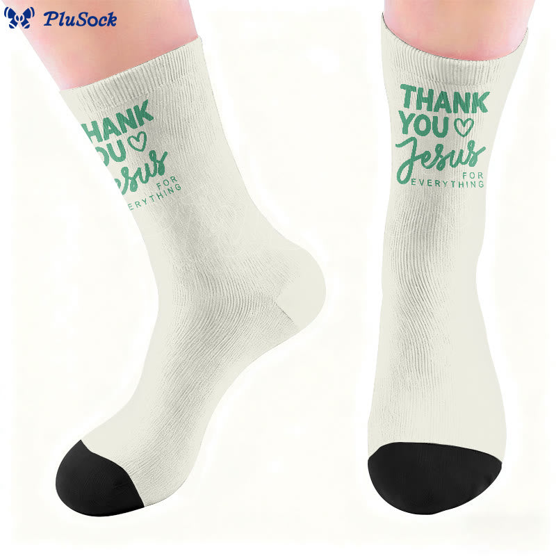 Plusock Thank You Jesus Quarter Socks - image 5
