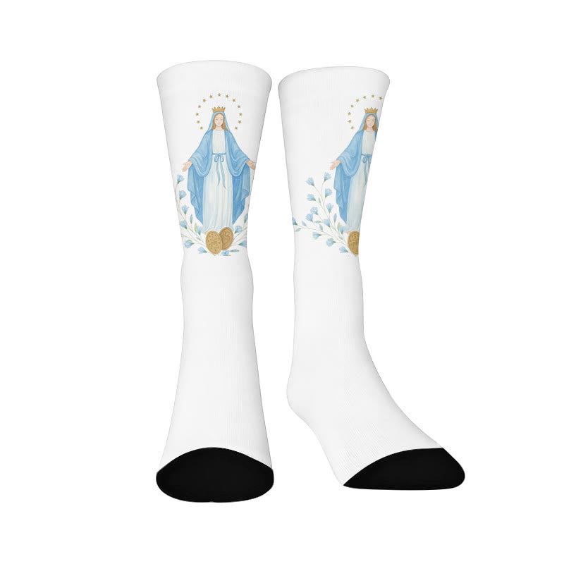 Plusock Jesus Quarter Socks - White(1 Pair) - EU37-44(US4-10) - image 9