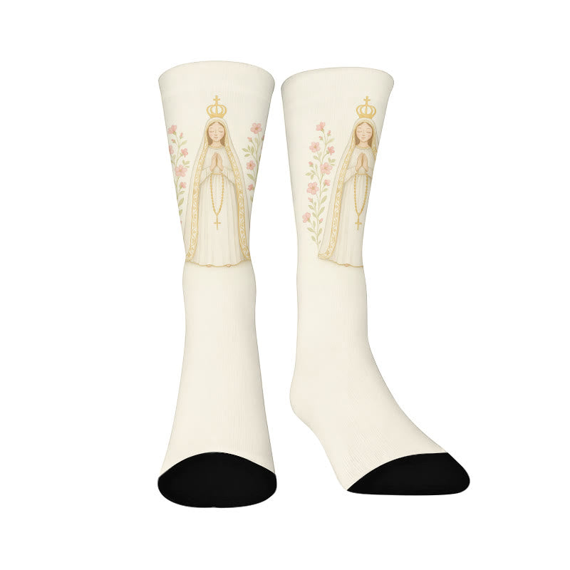 Plusock Jesus Quarter Socks - Beige(1 Pair) - EU37-44(US4-10) - image 8