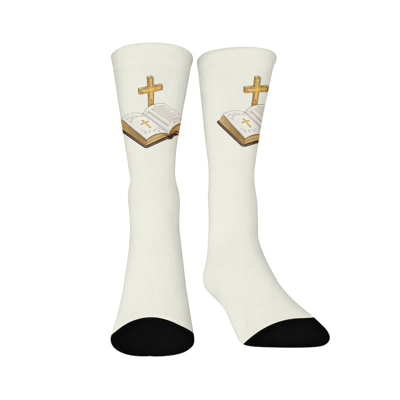 Plusock Cross Pigeon Quarter Socks - White(1 Pair) - EU37-44(US4-10) - image 9