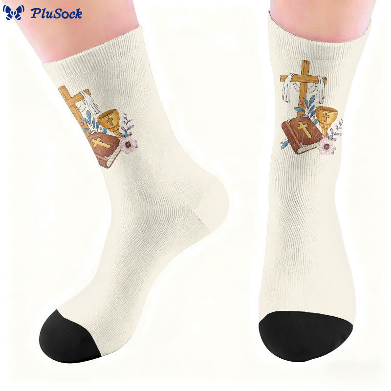 Plusock Cross Pigeon Quarter Socks - image 4
