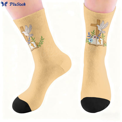 Plusock Cross Pigeon Quarter Socks - image 6