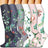 Plusock Garden Hummingbird Floral Compression Socks(6 Pairs) - Multicolor - S/M - image 0
