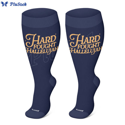 Plusock Plus Size Bible Verse Compression Socks(3 Pairs) - image 3