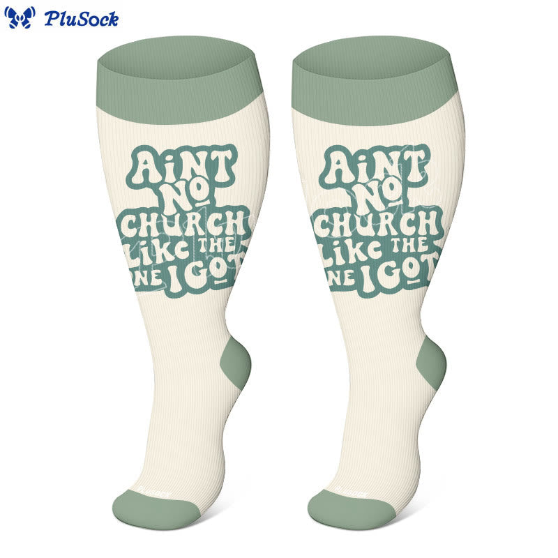 Plusock Plus Size Bible Verse Compression Socks(3 Pairs) - image 4