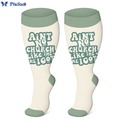 Plusock Plus Size Bible Verse Compression Socks(3 Pairs) - image 4