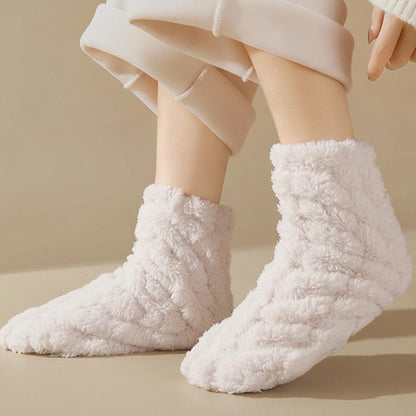 Plusock Keep Warm Coral Fleece Sleep Socks(3 Pairs) - image 11