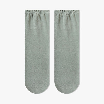 Plusock Plush Loop Knee High Sleep Socks - Green - EU36-40(US3-7) - image 6