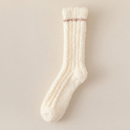 Plusock Soft Gentle Feel Sleep Socks - Beige - EU36-40(US3-7) - image 14