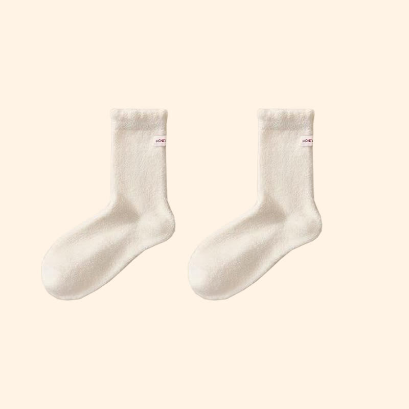 Plusock Flexible Soft Sleep Socks(3 Pairs) - White - EU36-43(US3-9) - image 9