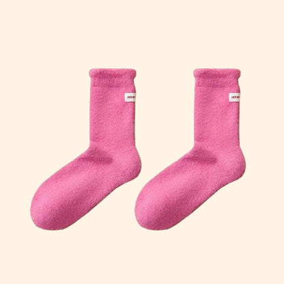 Plusock Flexible Soft Sleep Socks(3 Pairs) - Dark Pink - EU36-43(US3-9) - image 12