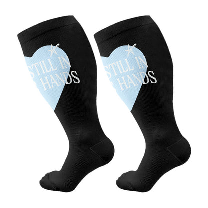 Plusock Plus Size Faith Healing Compression Socks(3 Pairs) - Black(1 Pair) - 4XL - image 7