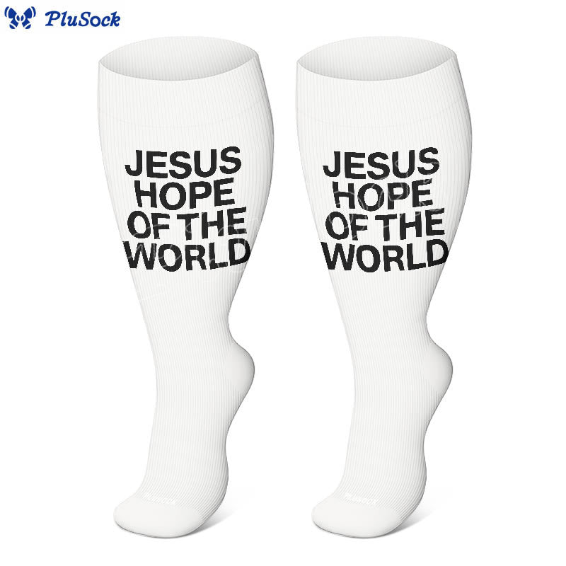 Plusock Plus Size Scripture Hope Compression Socks(3 Pairs) - image 3