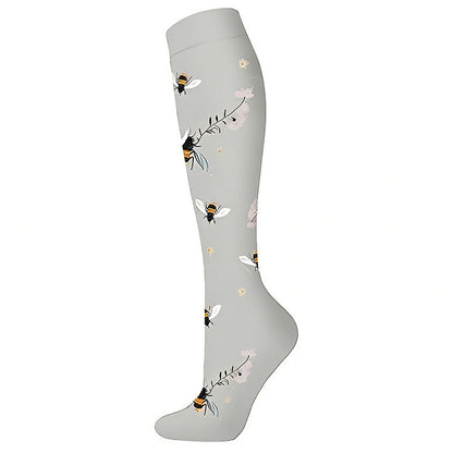 Plusock Garden Dreams Compression Socks(6 Pairs) - Grey - S/M - image 3
