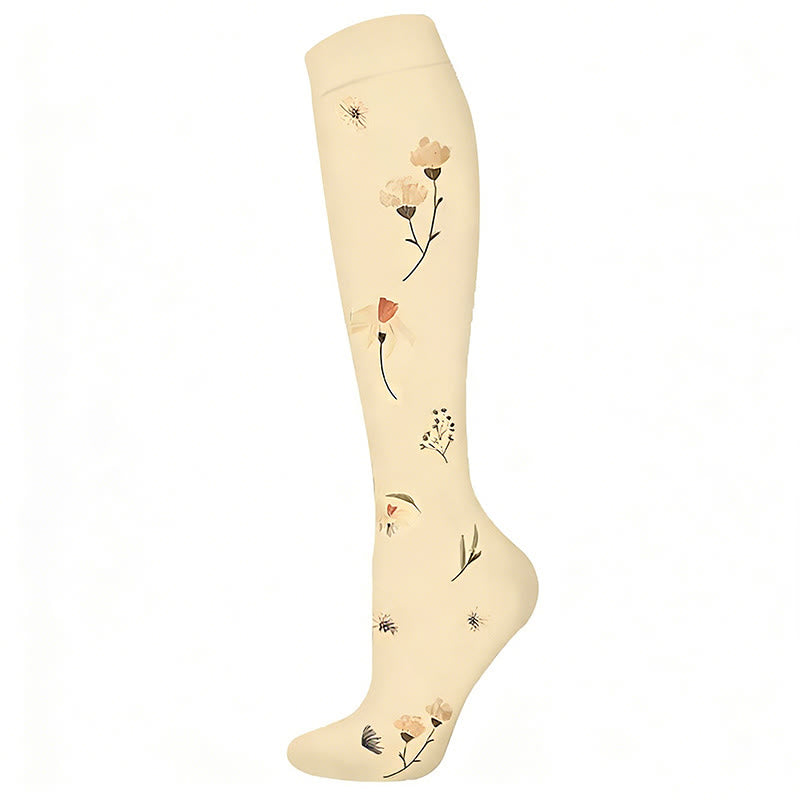 Plusock Garden Dreams Compression Socks(6 Pairs) - Yellow - S/M - image 1