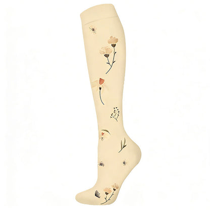 Plusock Garden Dreams Compression Socks(6 Pairs) - Yellow - S/M - image 1