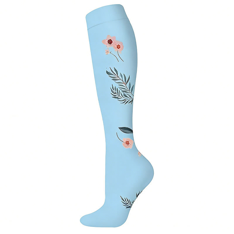 Plusock Garden Dreams Compression Socks(6 Pairs) - Blue - S/M - image 4