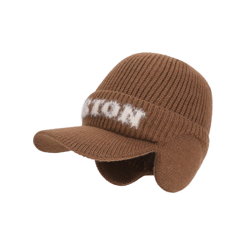 Plusoc Alphabet Warm Beanie - Coffee - One Size - image 12
