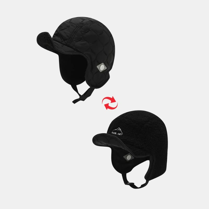 Plusock Earflap Hat Reversible Design Hat - image 3