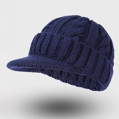 Plusock Pull Down Ear Beanie - Navy Blue - One Size - image 2