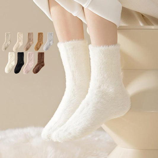 Plusocksolid Colors Versatile Style Sleep Socks(3 Pairs) - image 0