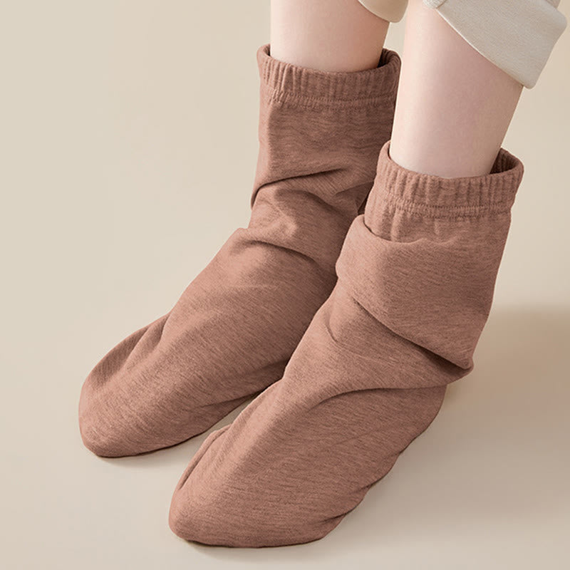 Plusock Skin Friendly Reinforced Design Sleep Socks - Coffee - EU36-44(US3-10) - image 7