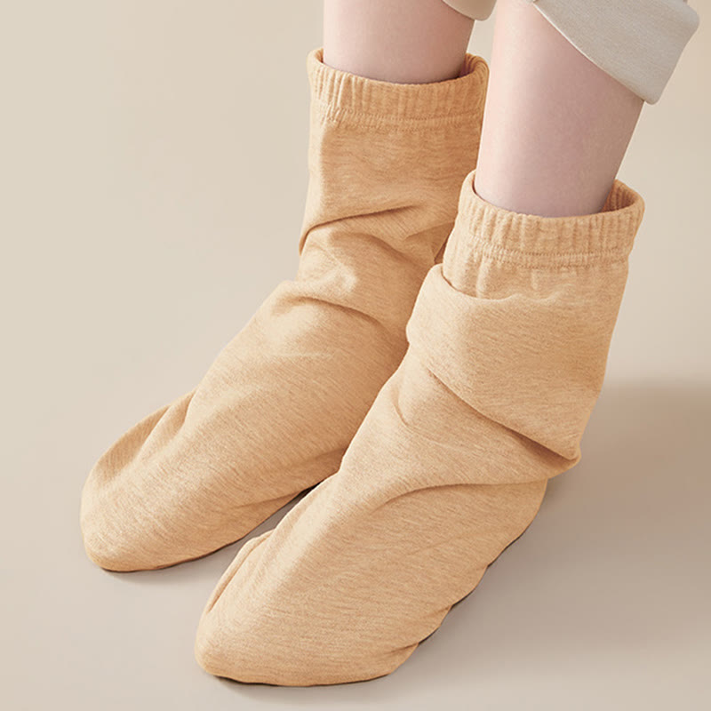 Plusock Skin Friendly Reinforced Design Sleep Socks - Nude - EU36-44(US3-10) - image 11