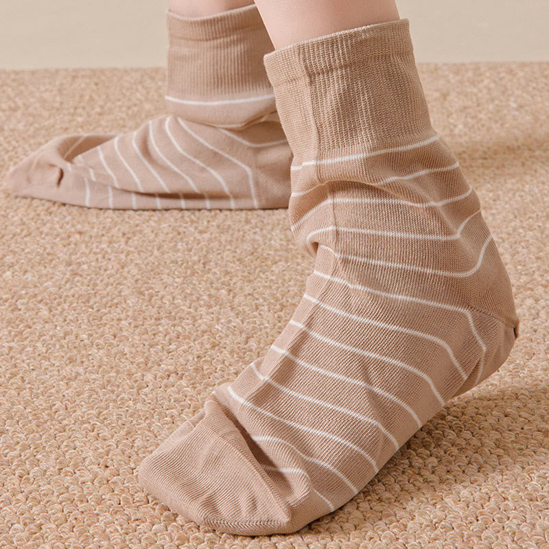Plusock Cotton Stripe Sleep Socks(5 Pairs) - image 11