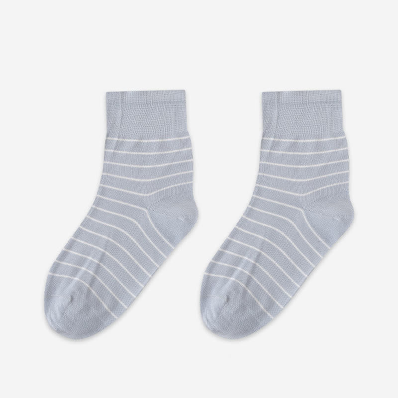 Plusock Cotton Stripe Sleep Socks(5 Pairs) - Blue - EU36-40(US3-7) - image 14