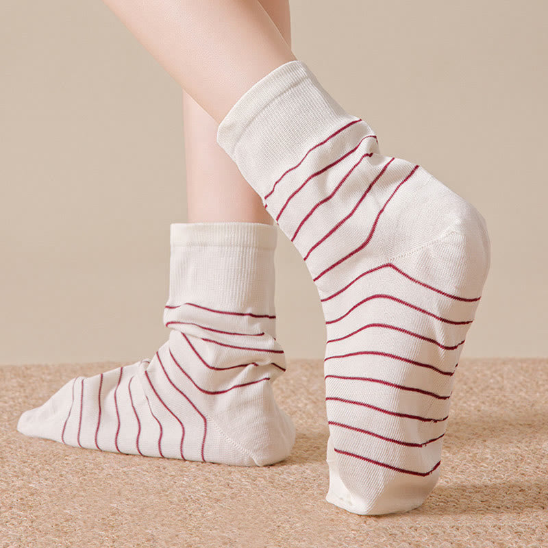 Plusock Cotton Stripe Sleep Socks(5 Pairs) - image 3