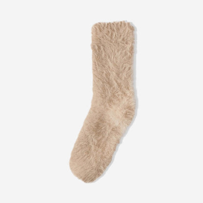 Plusock Thick Fluffy Sleep Socks(3 Pairs) - Khaki - EU36-39(US3-6) - image 10