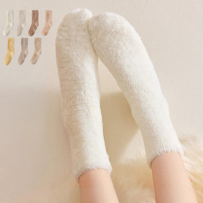 Plusock Thick Fluffy Sleep Socks(3 Pairs) - image 0