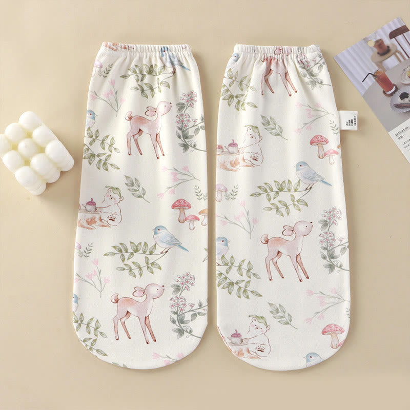Plusock Cloud Soft Cotton Sleep Socks(2 Pairs) - White - One Size - image 3