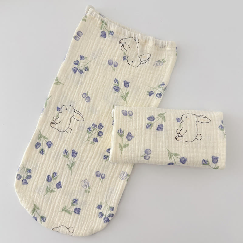 Plusock Adjustable Skin Friendly Cotton Sleep Socks - Beige - L - image 0