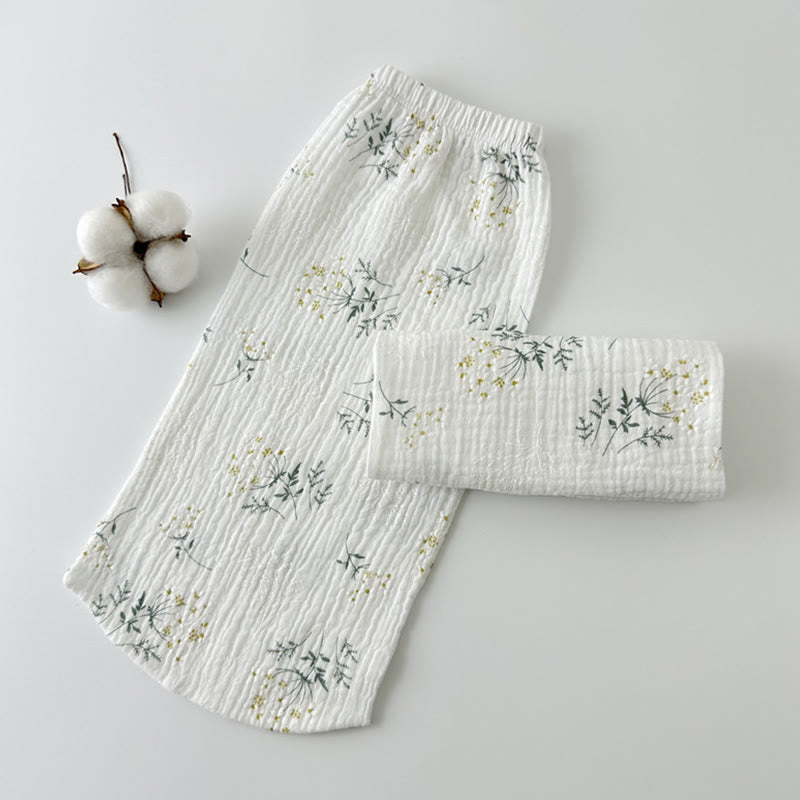 Plusock Safe Skin Friendly Cotton Sleep Socks - Flower - L - image 4